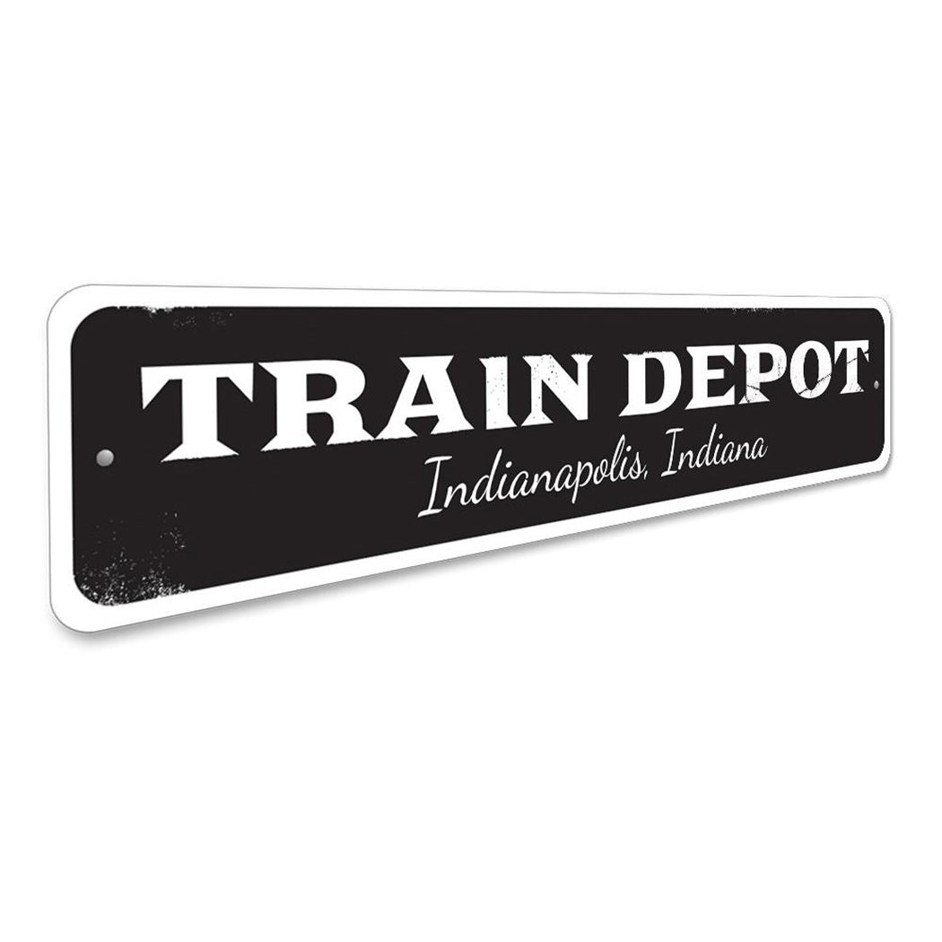 Train Depot Sign