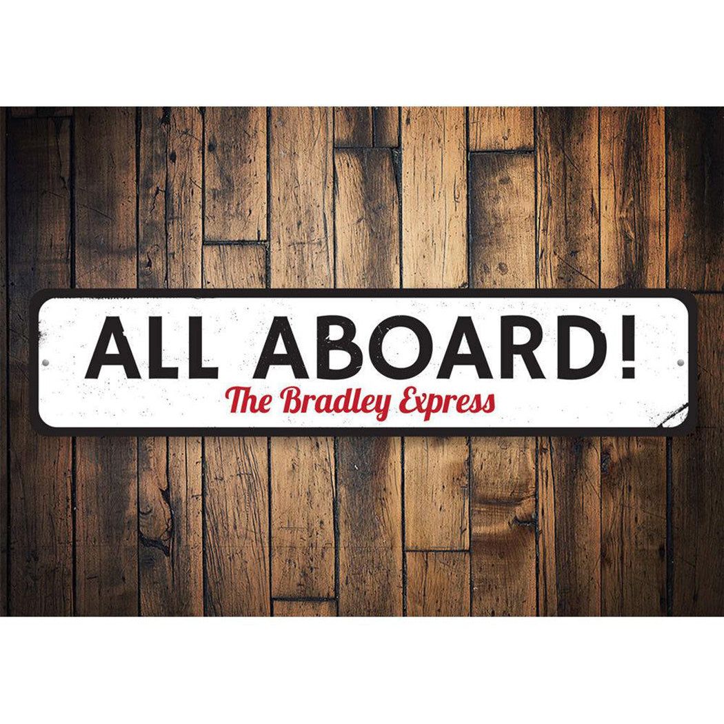 All Aboard Sign