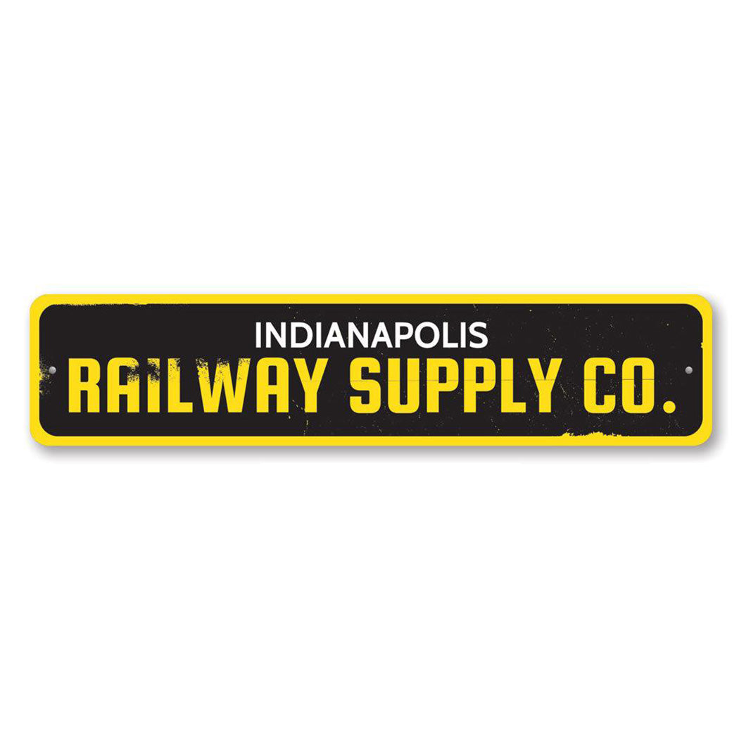 Railway Supply Company Metal Sign