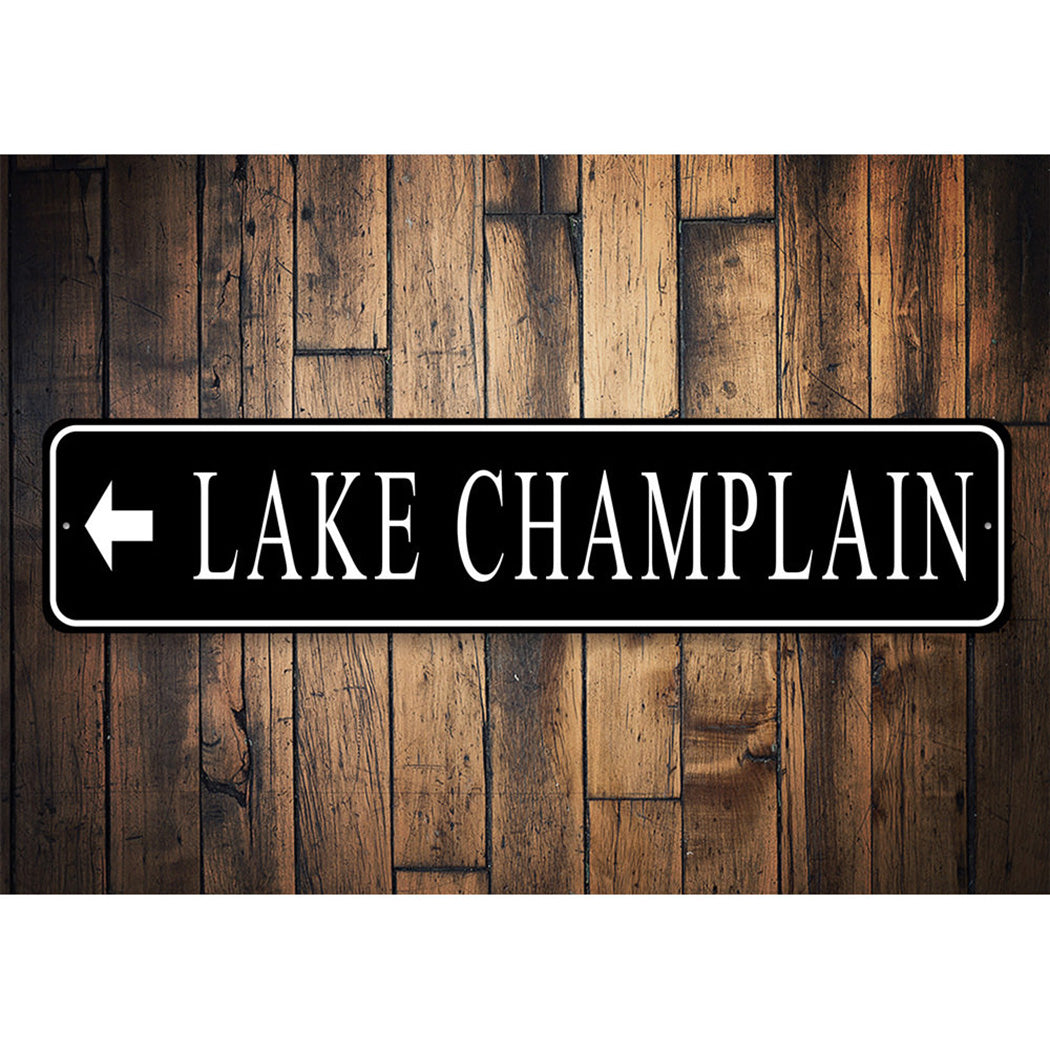 Lake Directional Arrow Sign