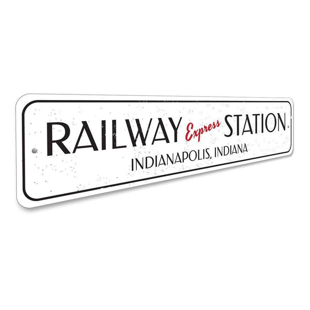 Railway Express Station Sign
