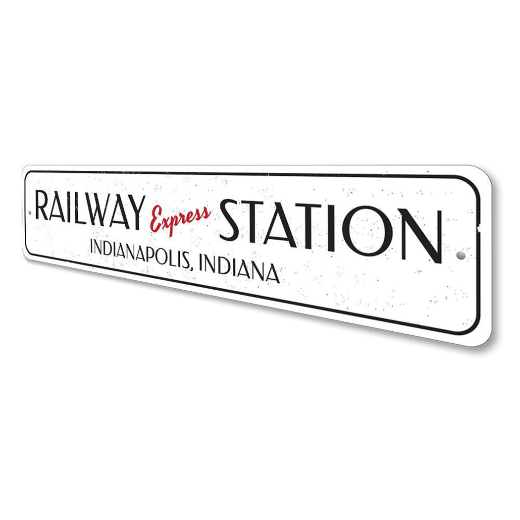 Railway Express Station Sign
