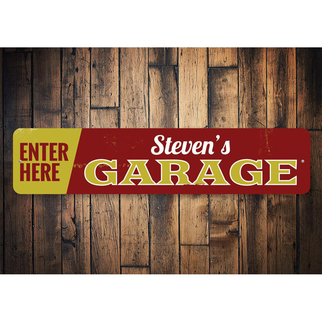 Garage Entrance Sign