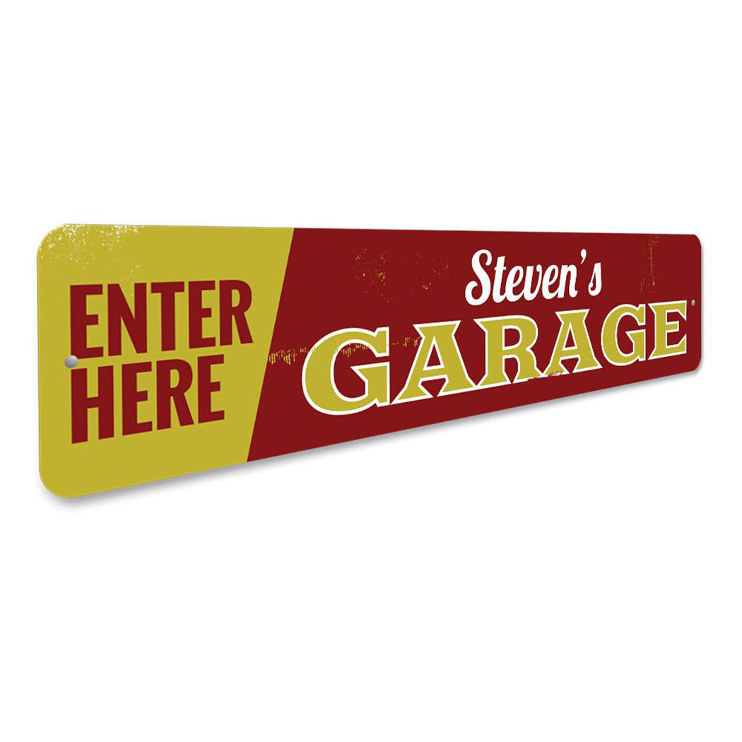 Garage Entrance Sign