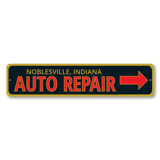 Garage Auto Repair Metal Sign