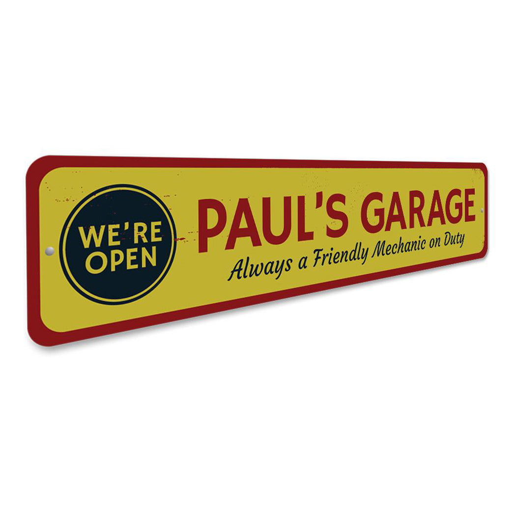 Open Garage Sign