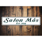 Personalized Salon Established Year Sign