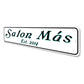 Personalized Salon Established Year Sign
