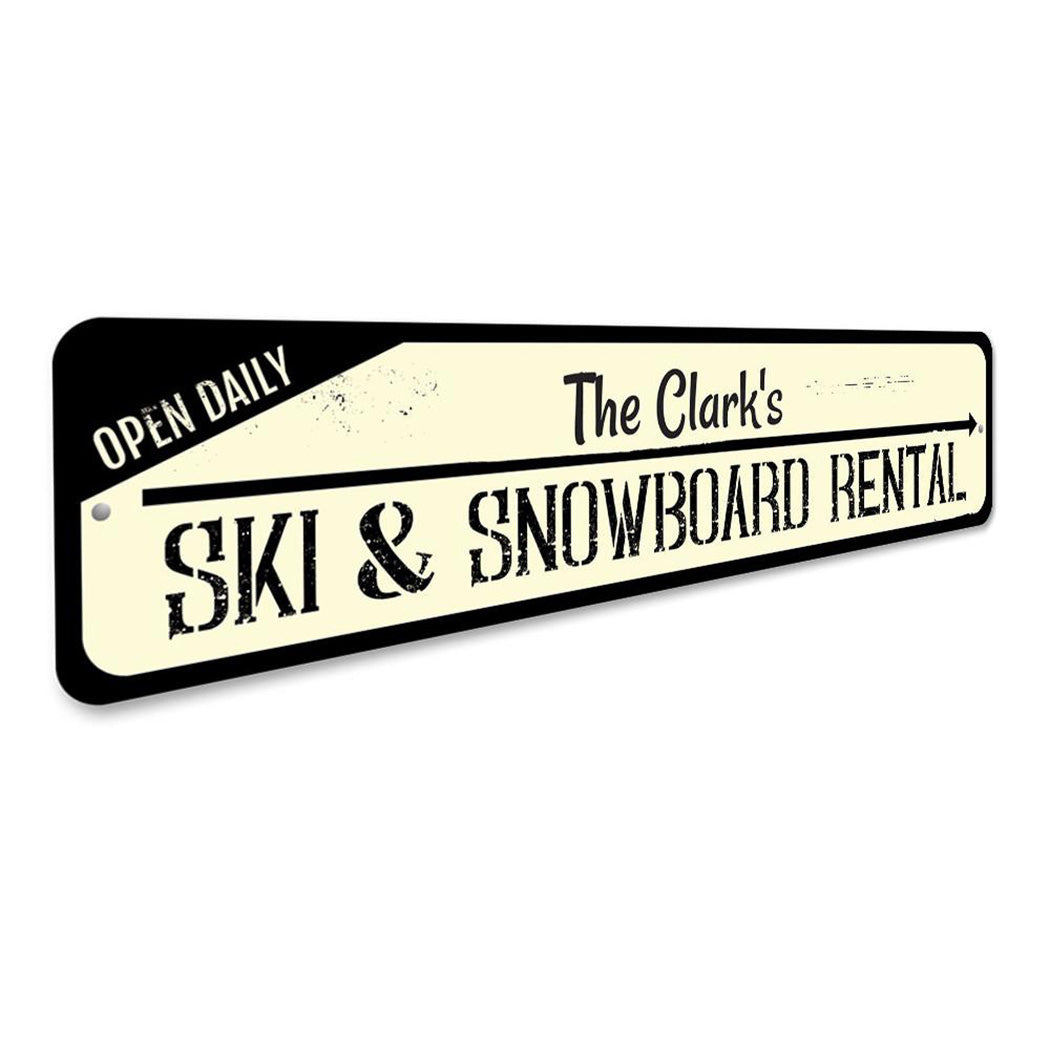 Ski & Snowboard Sign