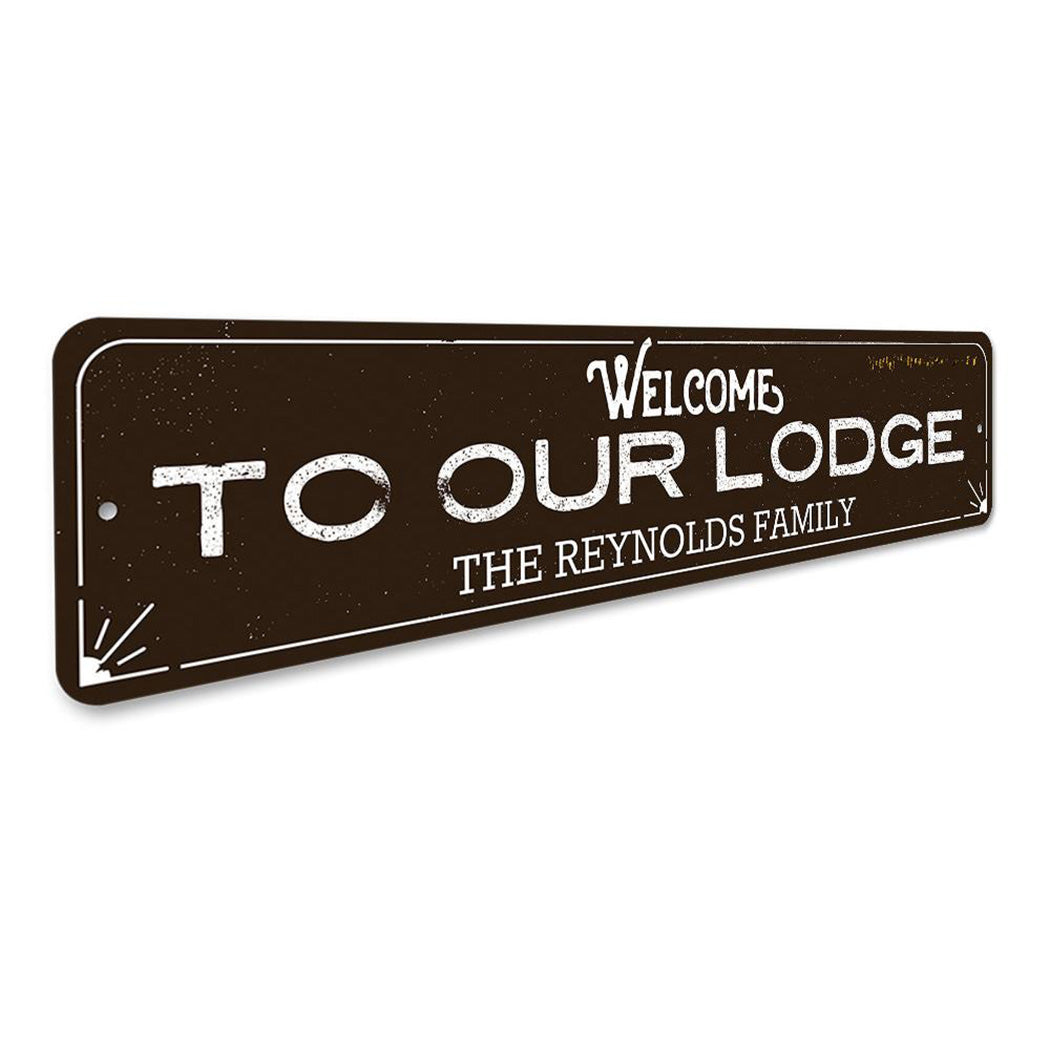 Lodge Welcome Sign