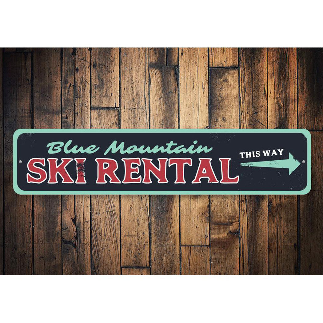 Ski Rental Sign