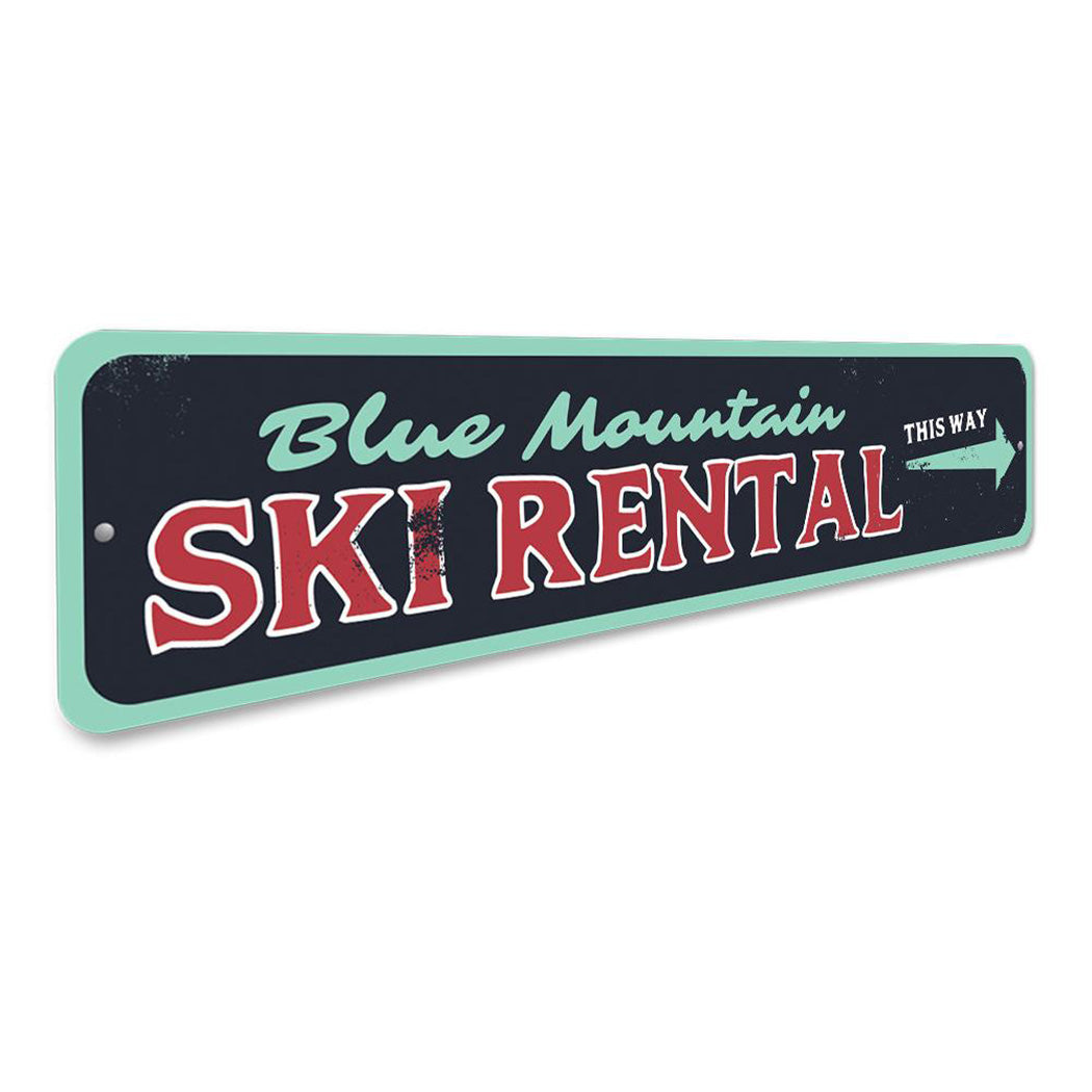 Ski Rental Sign