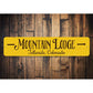 Mountain Lodge Arrow Sign