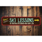 Ski Lessons Sign