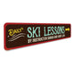 Ski Lessons Sign