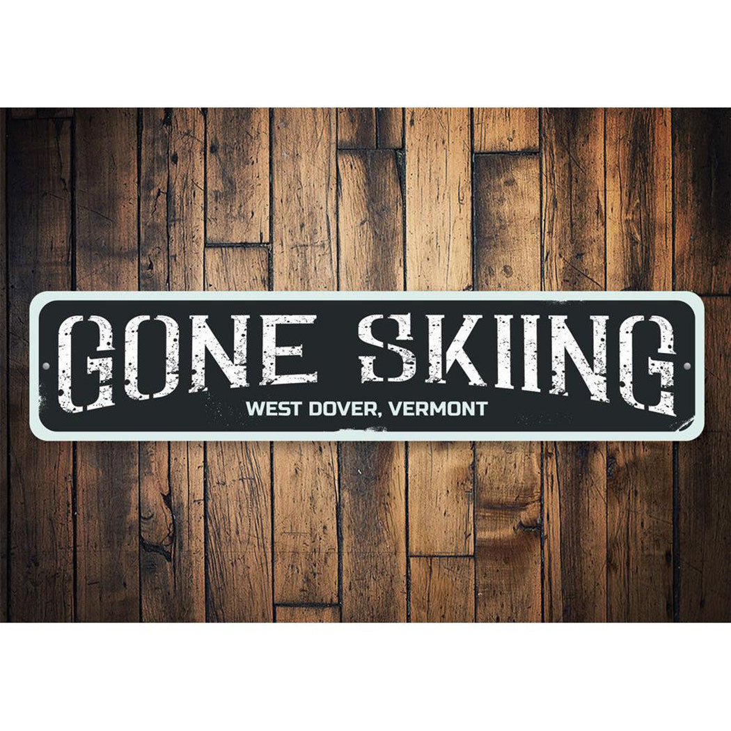 Gone Skiing Sign