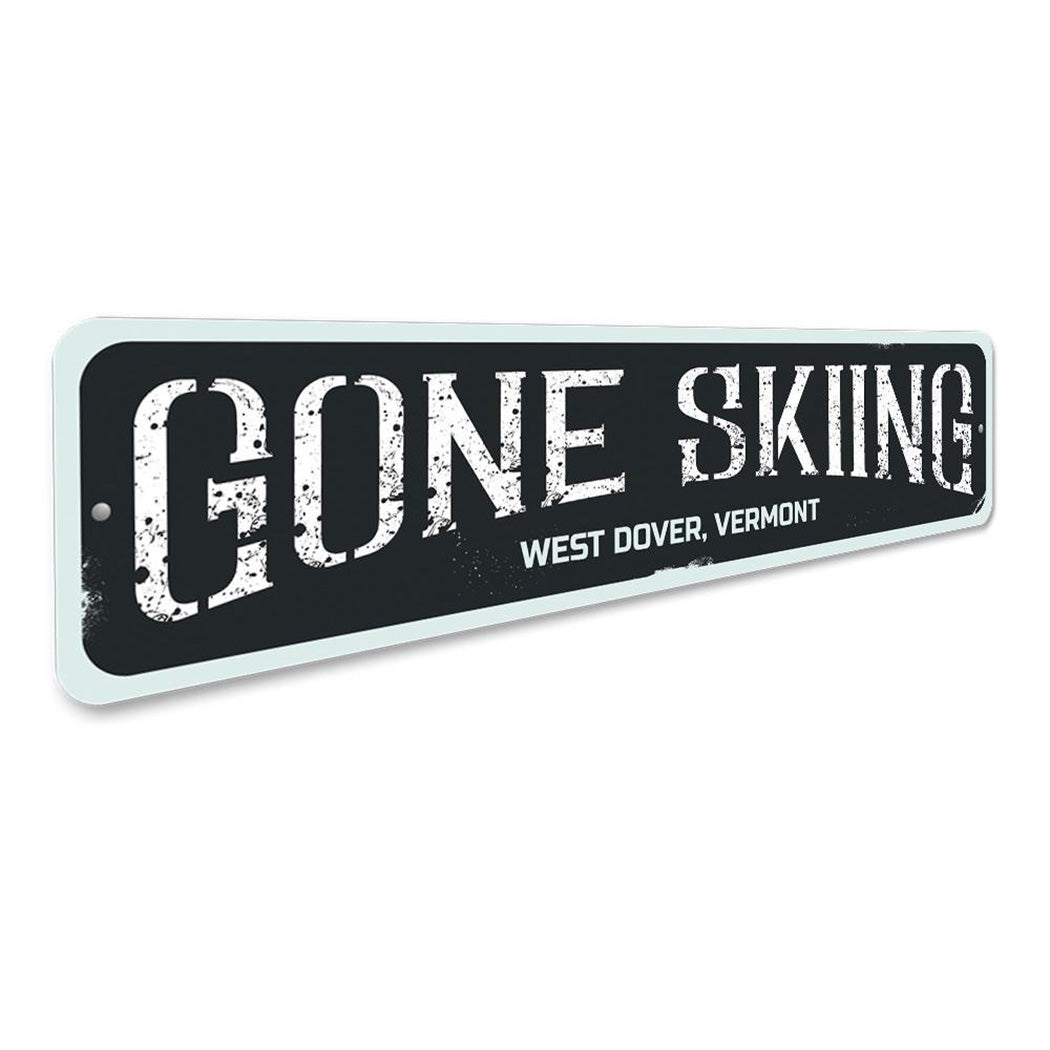 Gone Skiing Sign