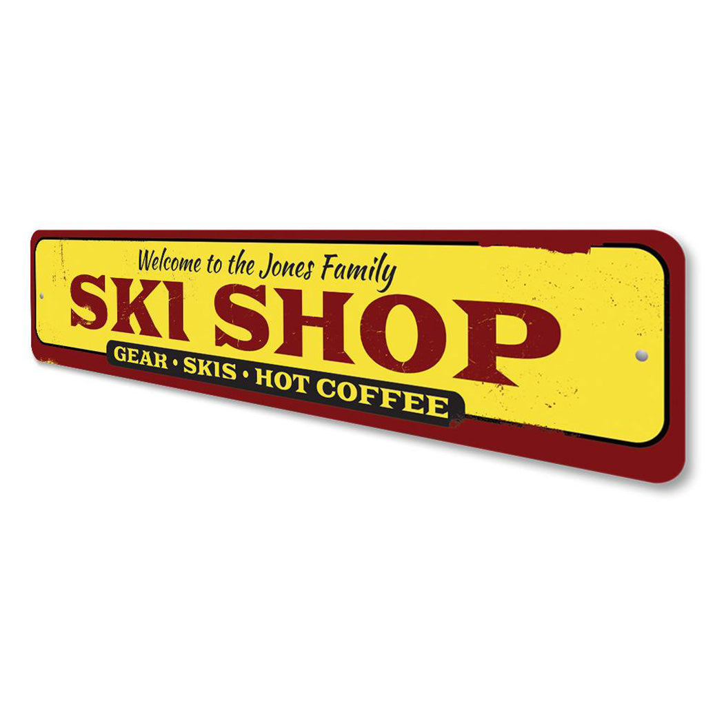 Family Ski Shop Sign