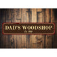 Dad's Woodshop Sign