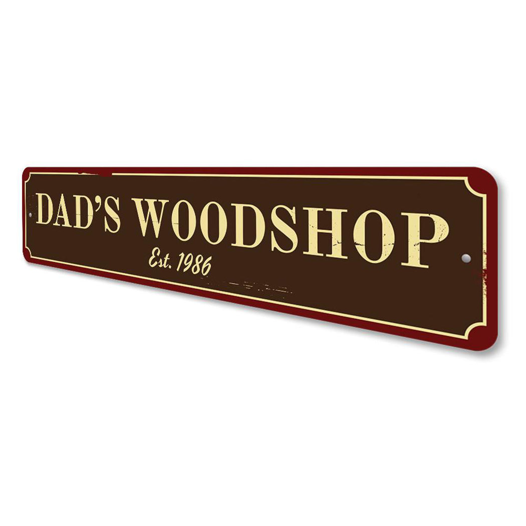Dad's Woodshop Sign