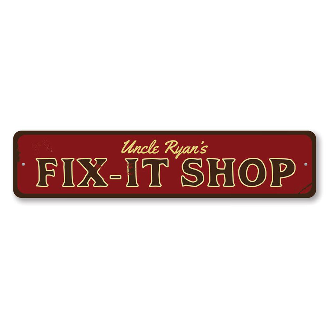 Fix it Shop Metal Sign