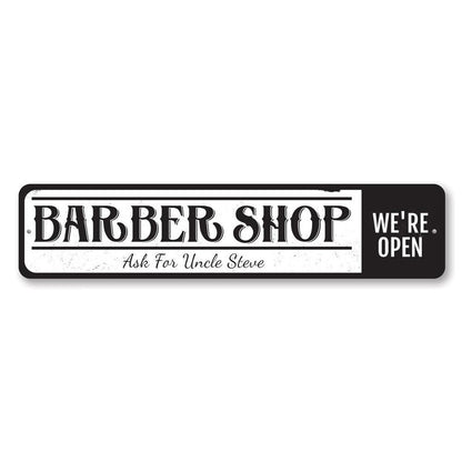Vintage Barber Shop Metal Sign