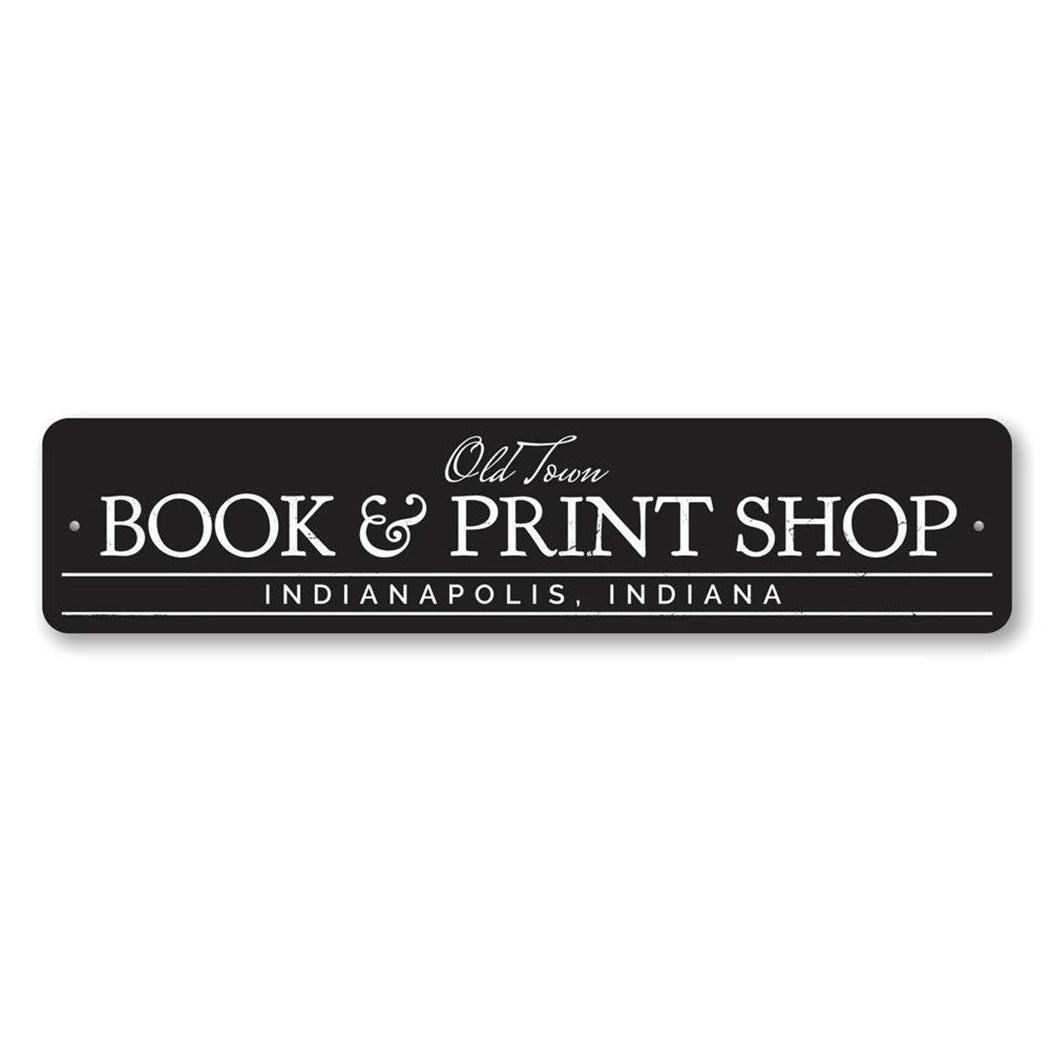 Book & Print Shop Metal Sign