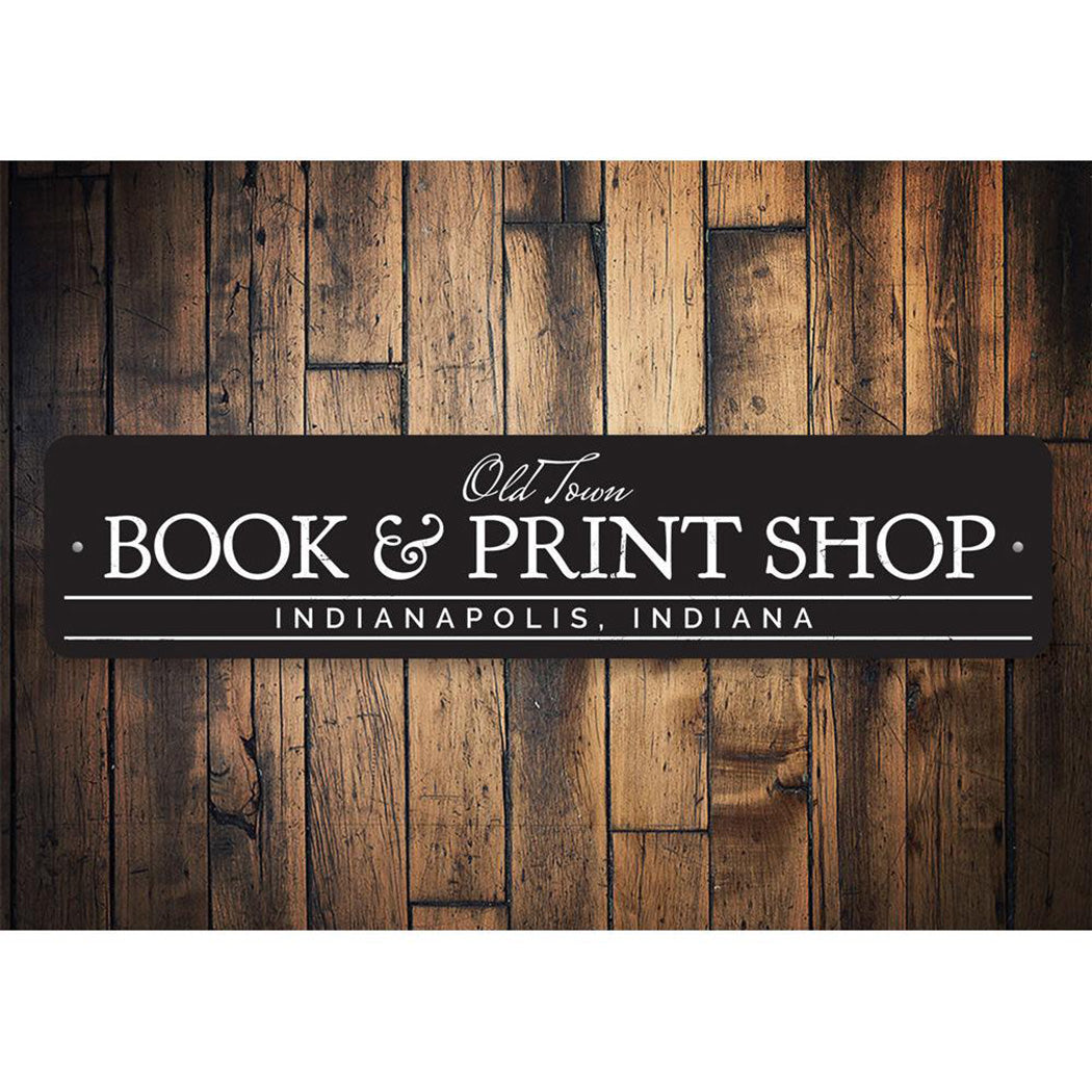 Book & Print Shop Sign