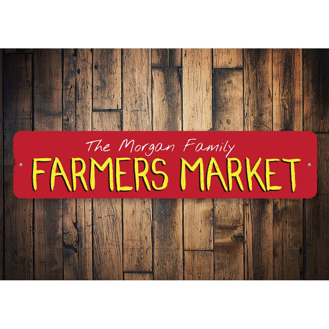 Family Farmers Market Sign