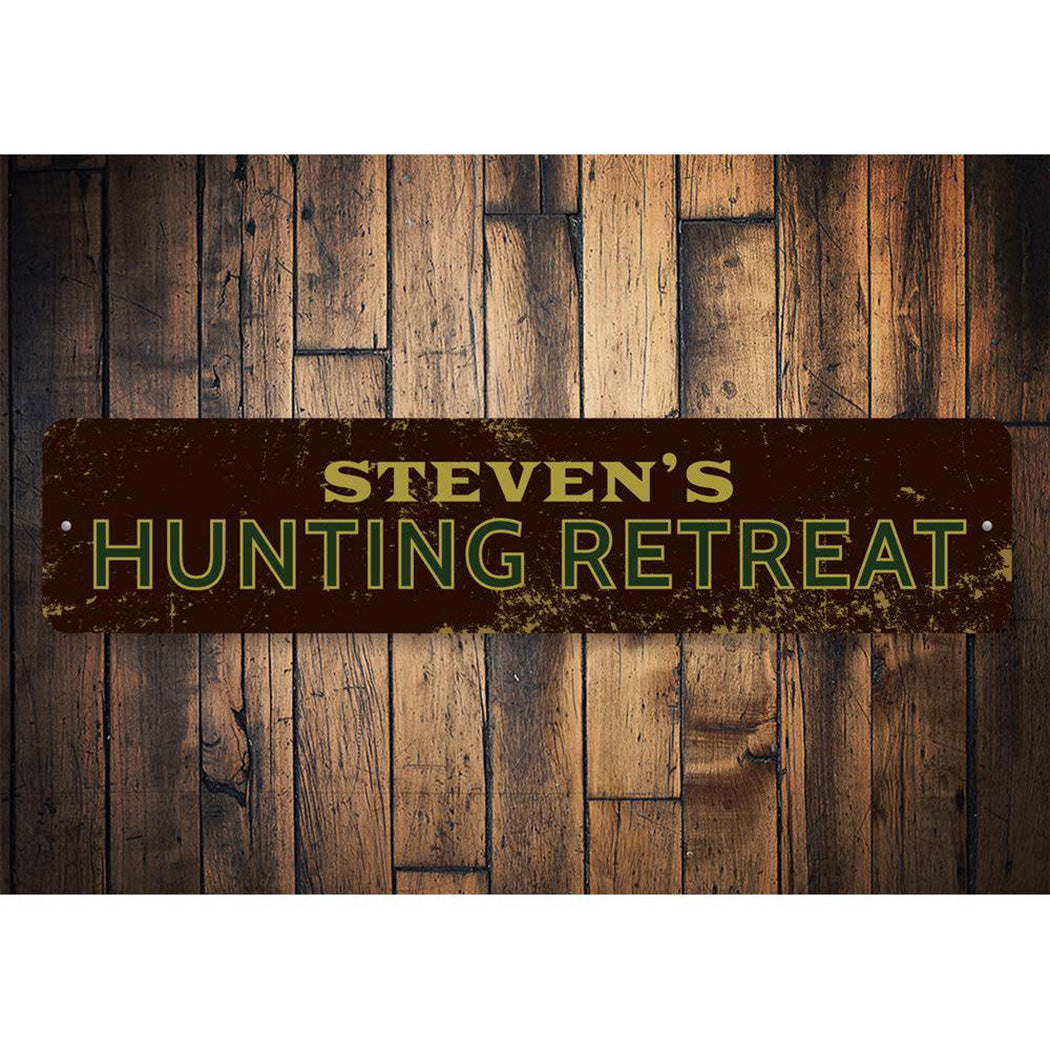 Hunting Retreat Sign