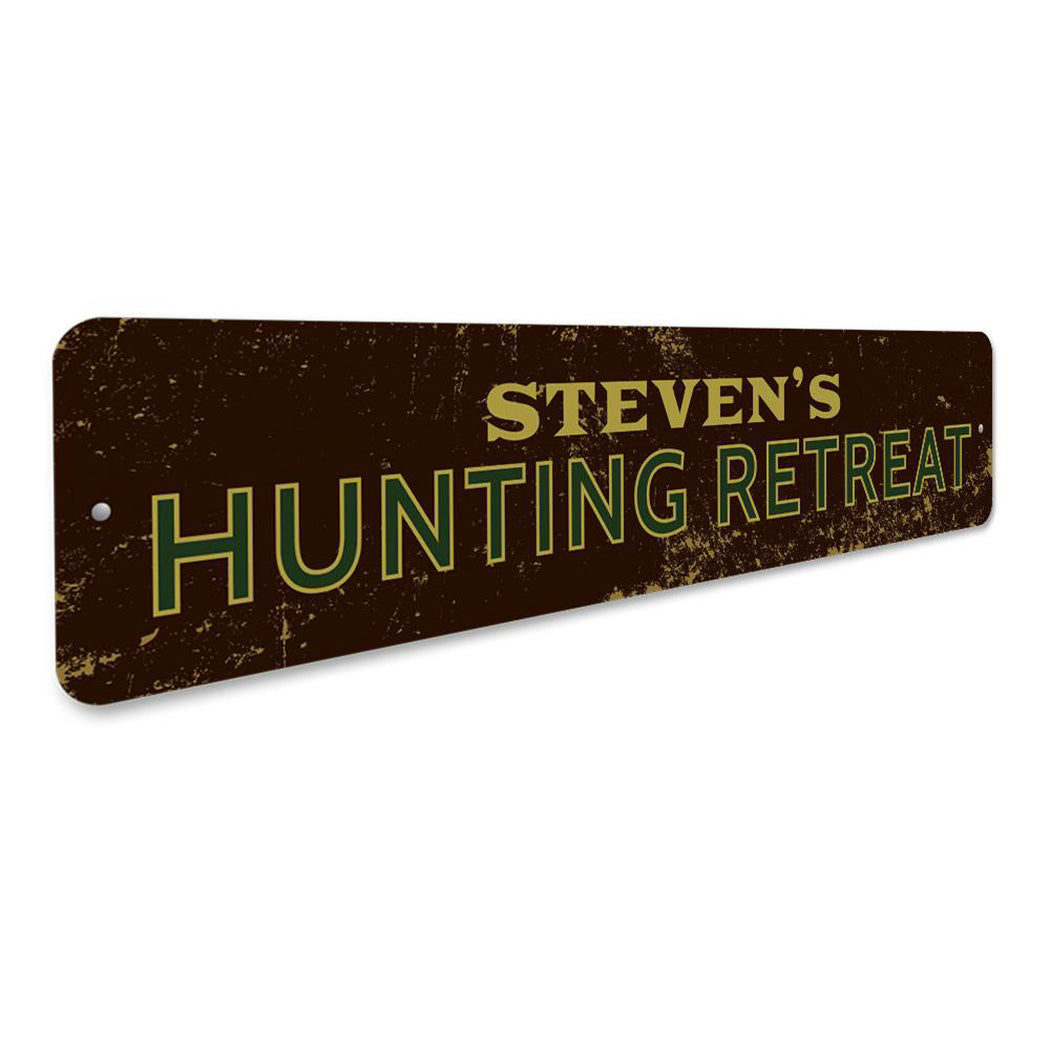 Hunting Retreat Sign