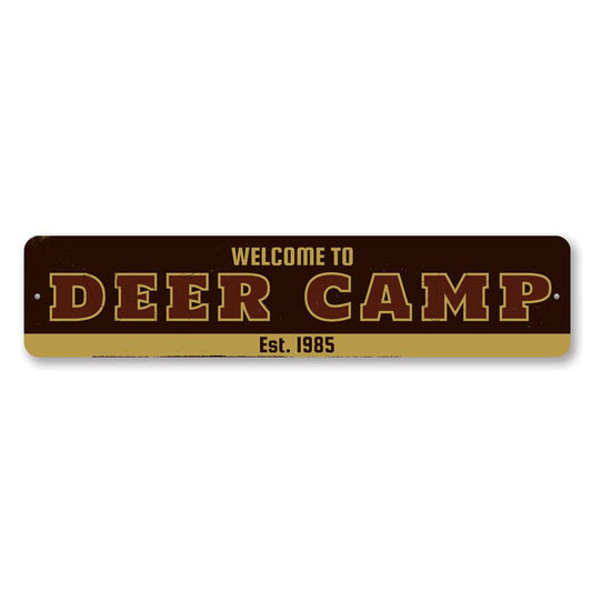 Welcome Deer Camp Sign