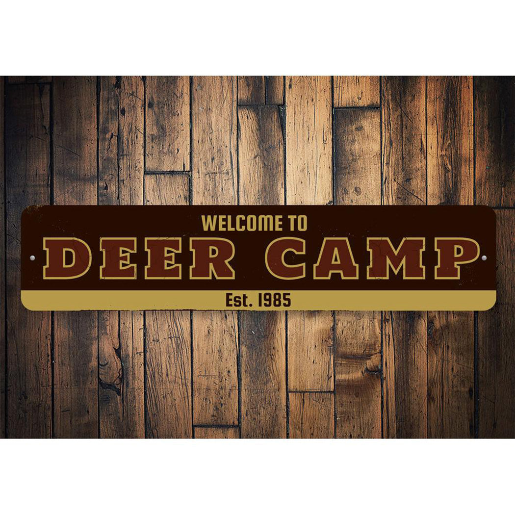 Welcome Deer Camp Sign