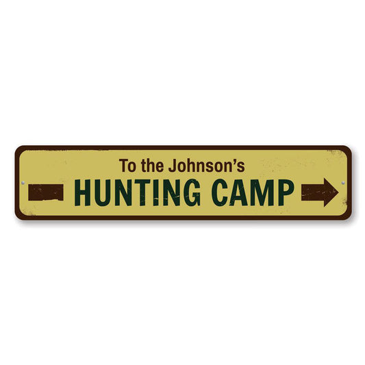Hunting Camp Metal Sign