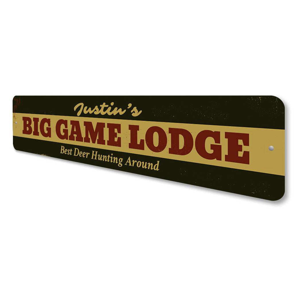 Big Game Lodge Sign