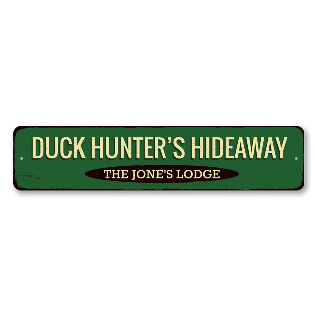 Duck Hunter Metal Sign