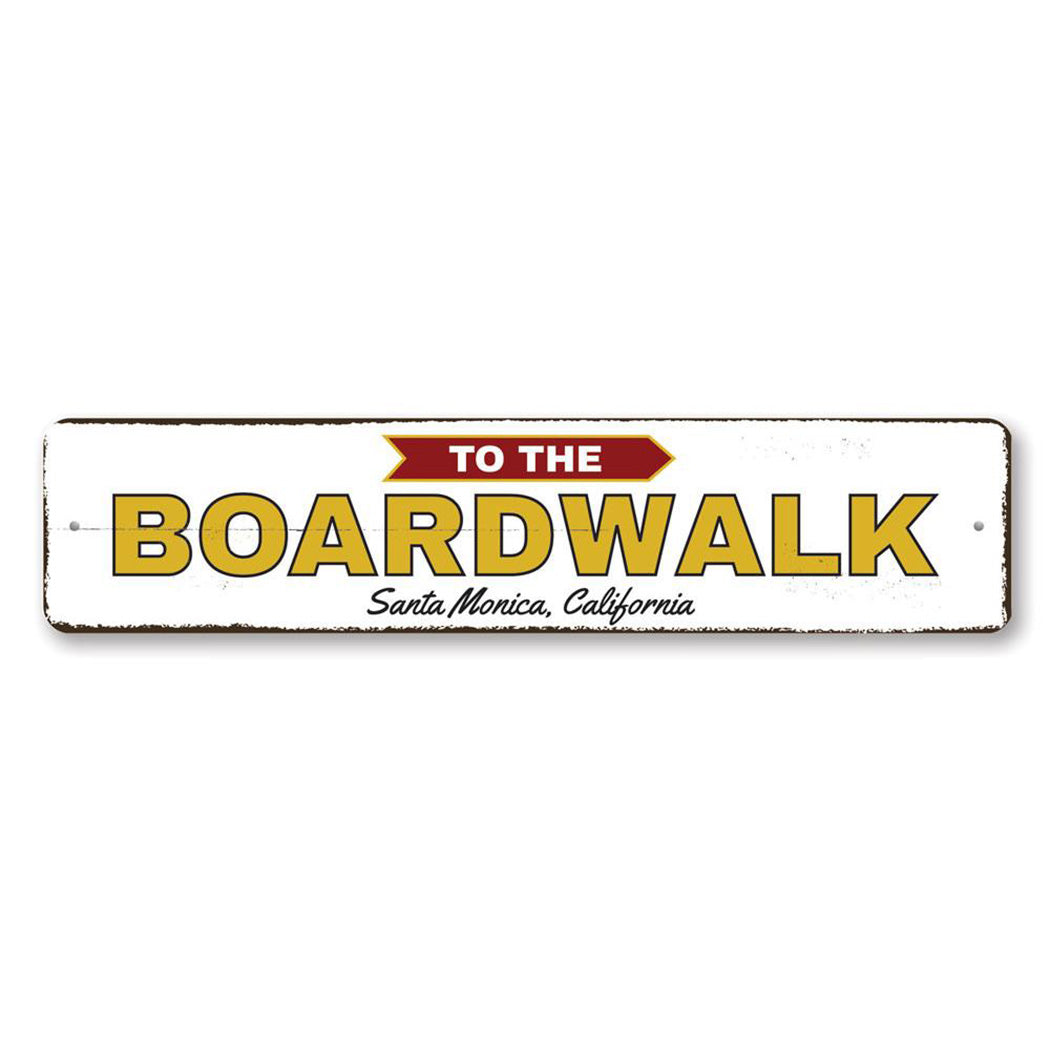To the Boardwalk Sign