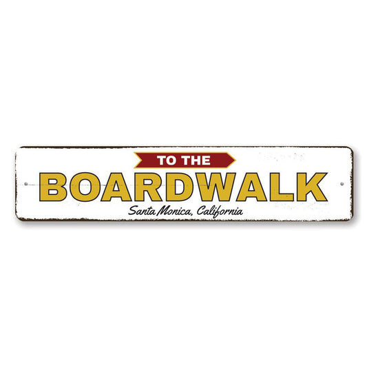 To the Boardwalk Sign