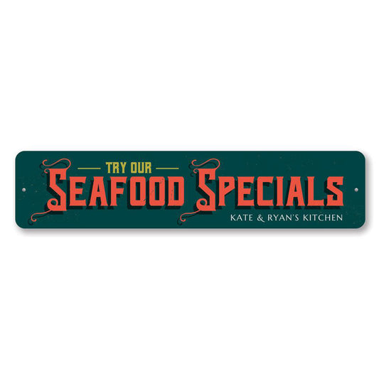 Seafood Specials Metal Sign