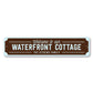 Waterfront Cottage Metal Sign