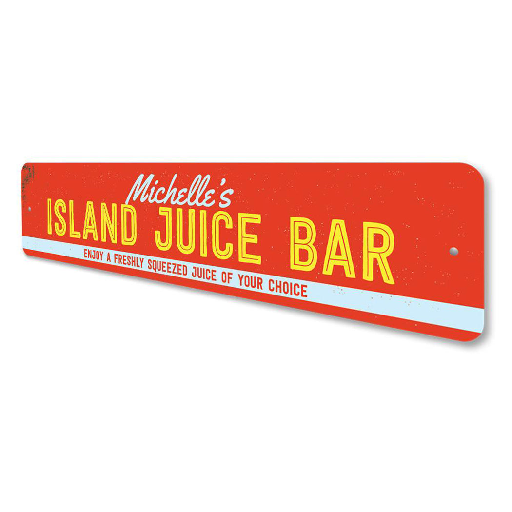 Island Juice Bar Sign