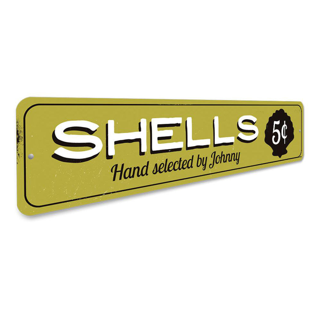 Shells 5 Cents Sign