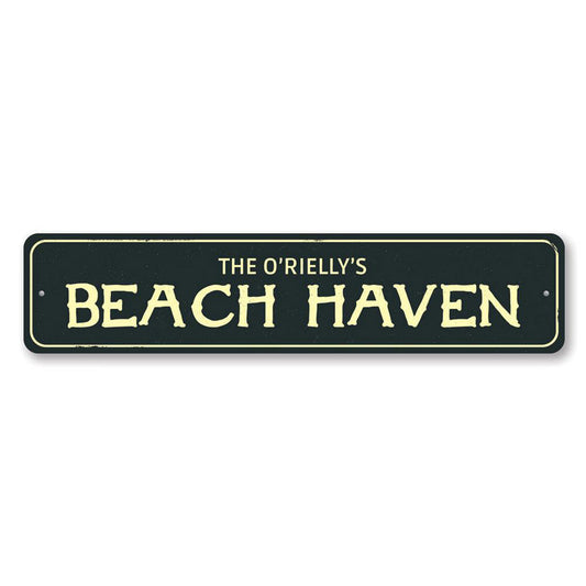 Beach Haven Metal Sign