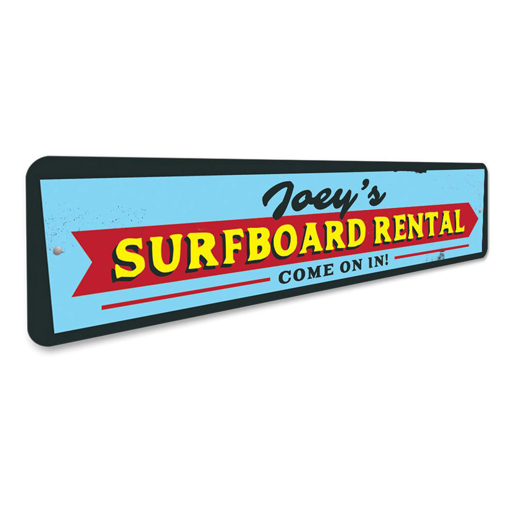 Surfboard Rental Sign