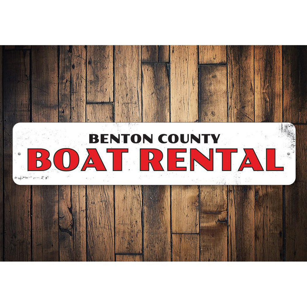 Coastal Boat Rental Sign