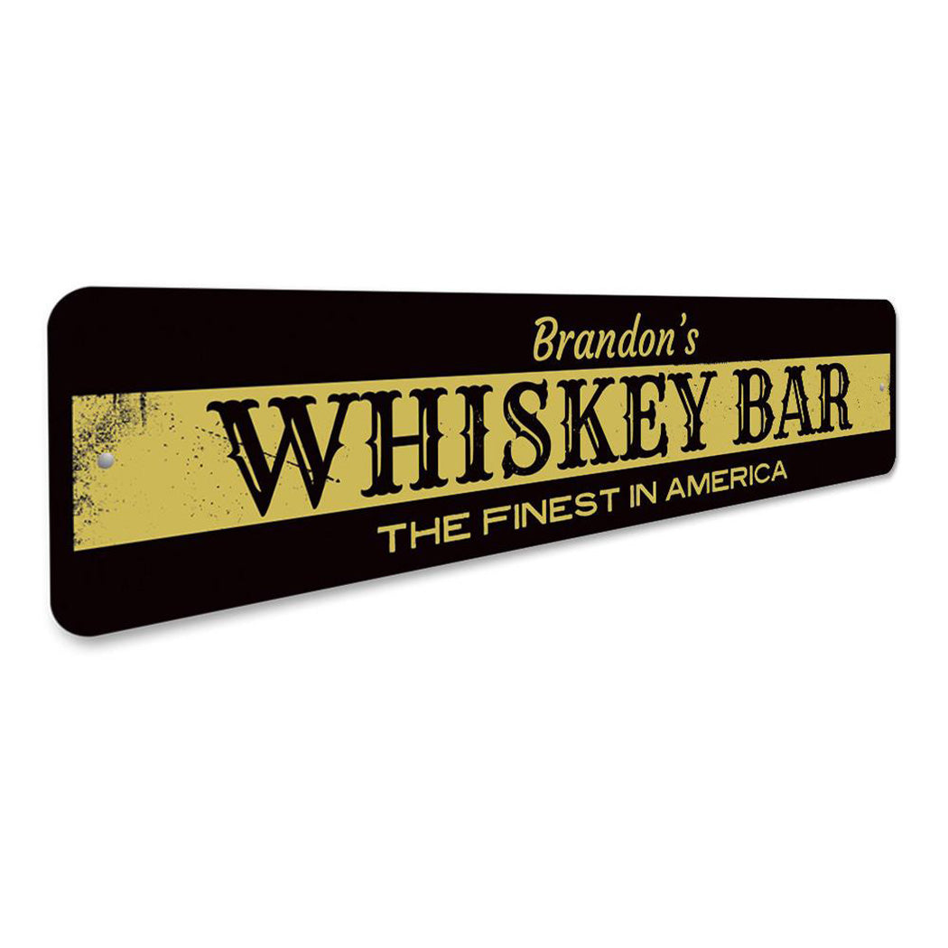 Whiskey Bar Name Sign