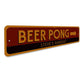 Beer Pong Arrow Sign