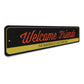 Welcome Friends Home Bar Sign