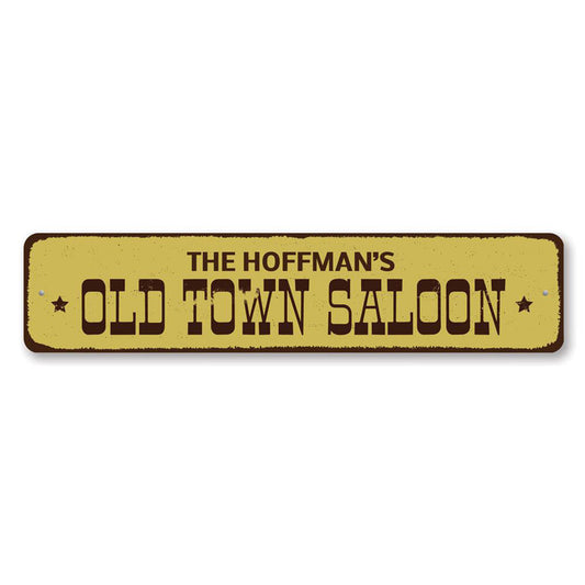 Old Town Saloon Metal Sign