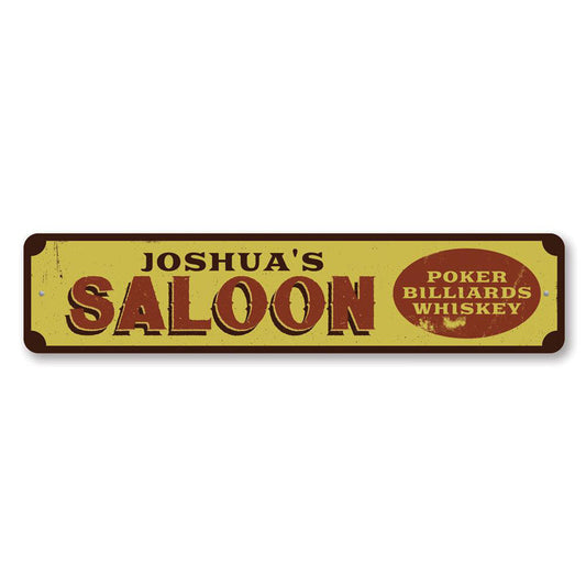 Saloon Metal Sign